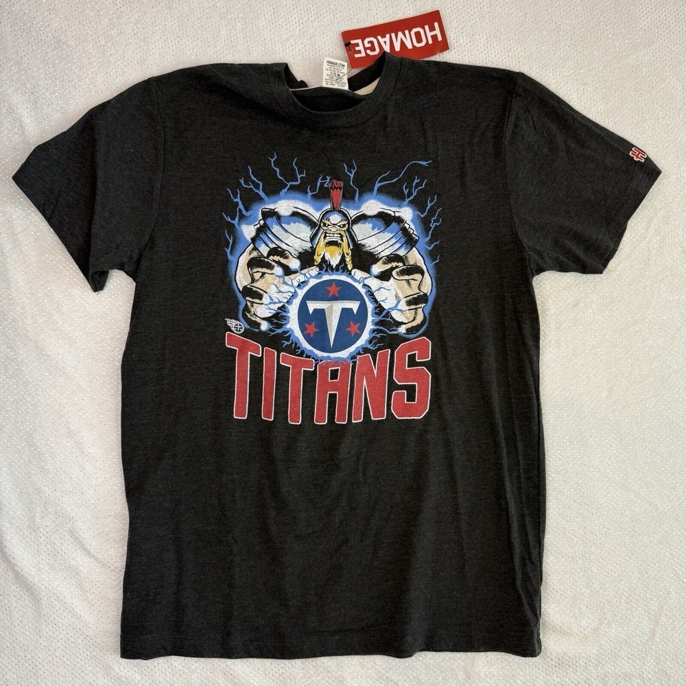 NWT NFL Tennessee Titans Tshirt Sz‎ Medium Graphic Caricature Homage Tee